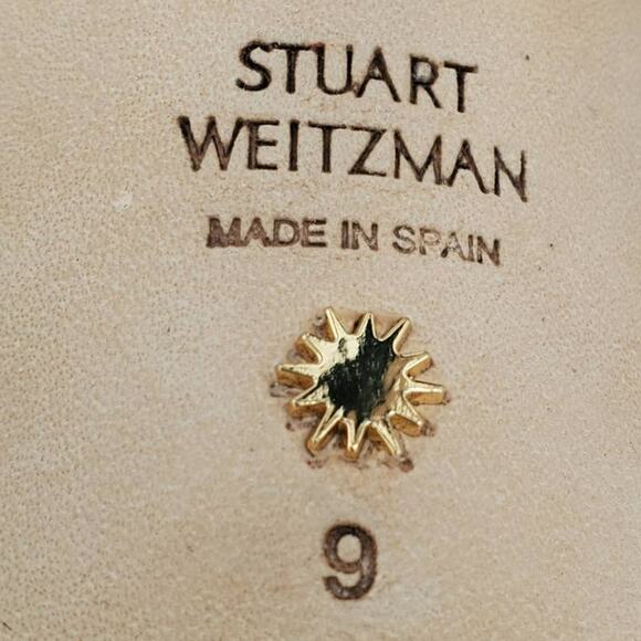 Disney X Stuart Weitzman‎ Nudistcurve 100 mm Black Crystal Sandal Size 9 - Picture 7 of 12